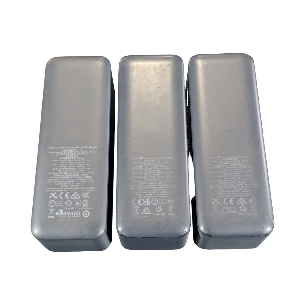 Qq4P (Lot Of 3) Anker 737 Power Bank 140W Max Fast Charge 24kmAh (Parts Only)